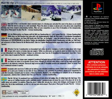 Phat Air - Extreme Snowboarding (EU) box cover back